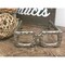 Homeroots Raw Silver Textured Glasses Sculpture - Square 354795 - alternate 5